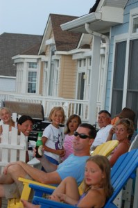 Hanging out on the deck