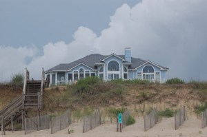 OBXtasy - view of house from the beach