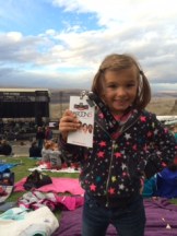 Pop-star Nadia waiting for the show to start
