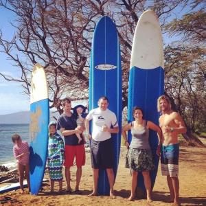 Gorohoff surfers and our instructor. 