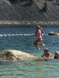 Fun playing at Alta Lake 