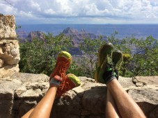 Relaxing at the North Rim  lodge. 